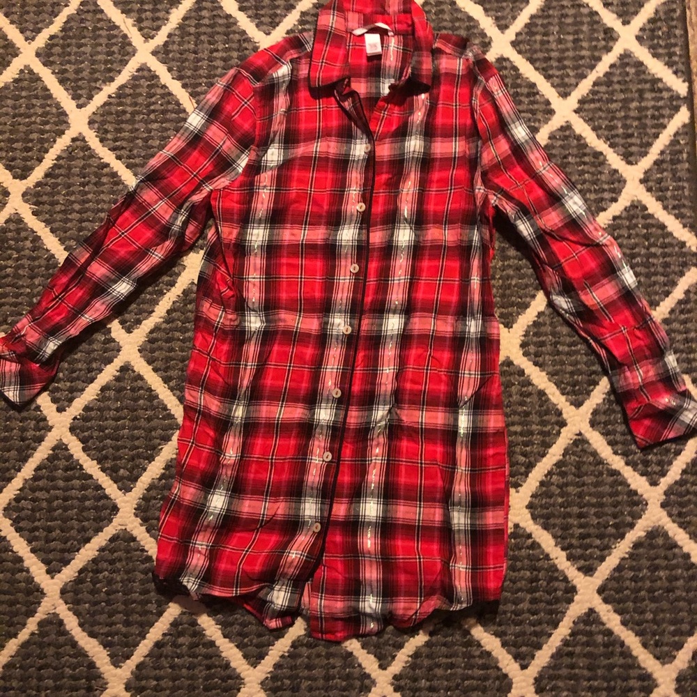 Victoria Secret Plaid Night Dress